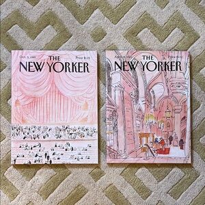 The New Yorker - Pair of Canvas Magazine Covers Wall Art